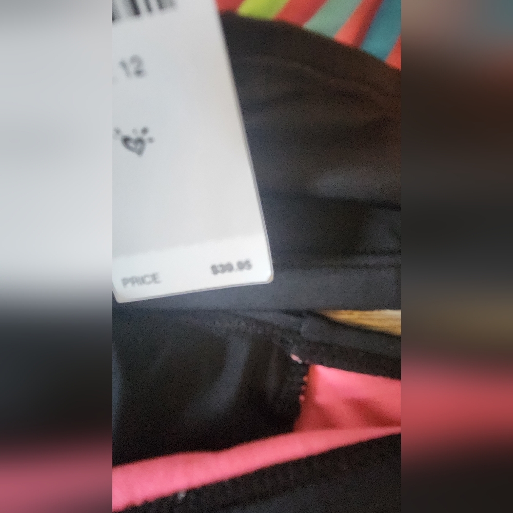 Justice Girls UPF50+ Black/Rainbow (Color Changing Tiger Print) Bikini - Picture 7 of 7